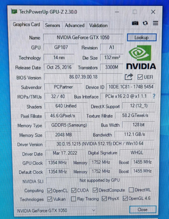 NOWA KARTA GRAFICZNA GEFORCE GTX 1050 2GB GDDR5